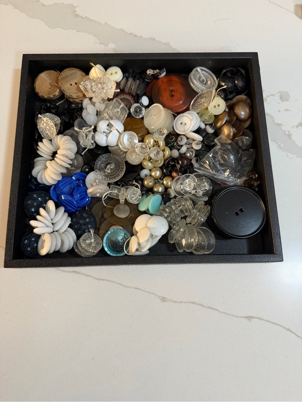 Glass, wooden, Plastic, Mother of Pearl buttons